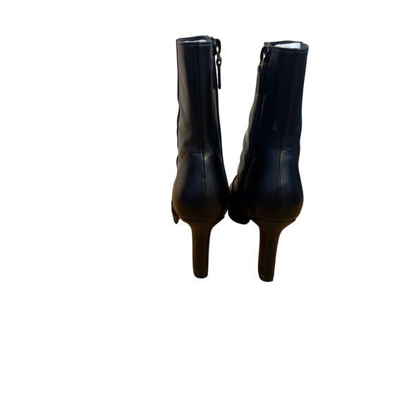 Stuart Weitzman Rosalind 90 Black Nappa Leather Ankle Boots 7 - Picture 7 of 13